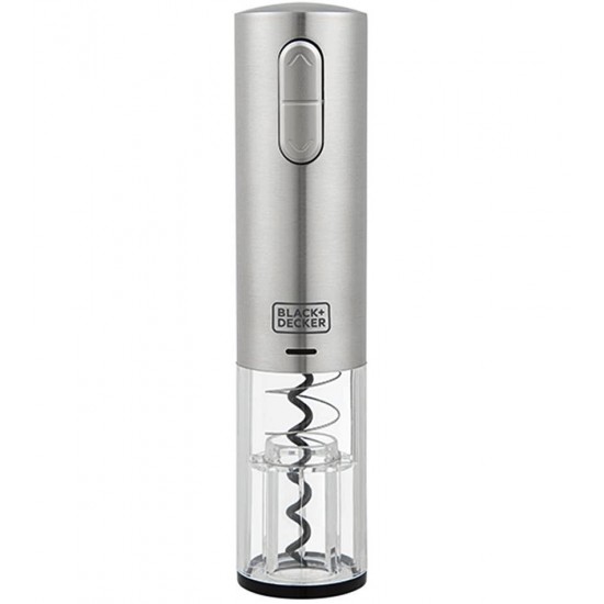 Abridor De Vinho Black+Decker Em Inox Gourmand Gris